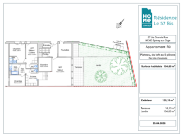 HOME CONCEPT-appartement réno-EPINAY-R0-3p+studio-plateau
